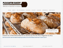 Tablet Screenshot of pleasantonbakery.com